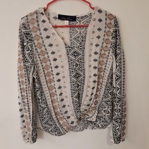 Blue rain blouse from francescas boutique